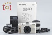 【中古】PENTAX ペンタックス Q ダブルレンズキット ホワイト シャッター回数僅少