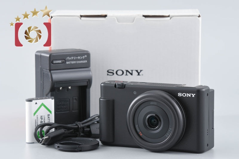 [Used] SONY VLOGCAM ZV-1F Black Digital Camera with Original Box