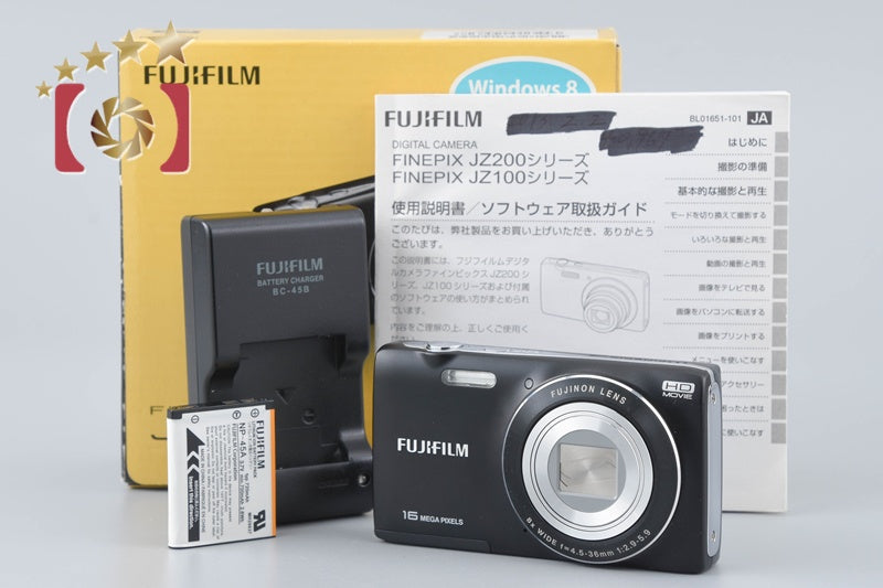 [Used] Fujifilm FinePix JZ250 Black Compact Digital Camera with Original Box