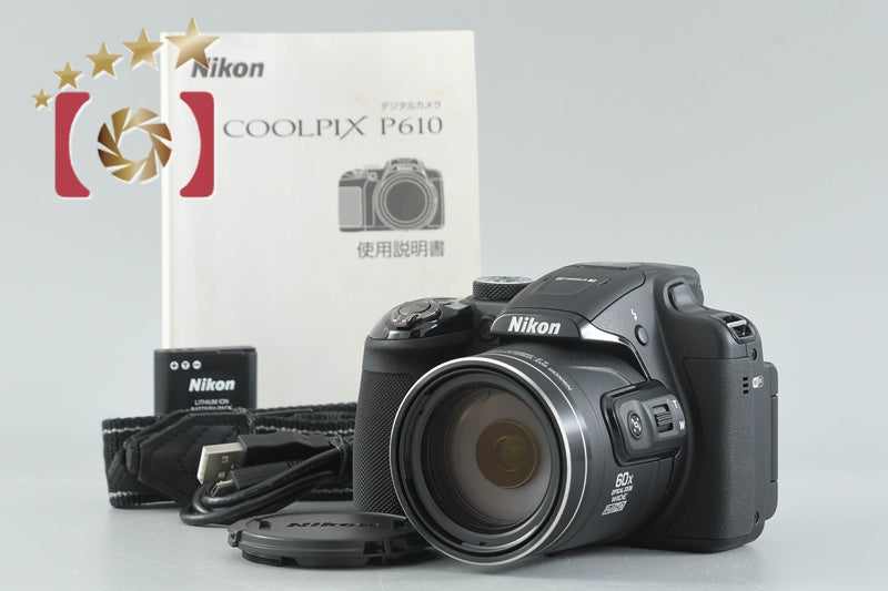 [Used] Nikon COOLPIX P610 Black Compact Digital Camera