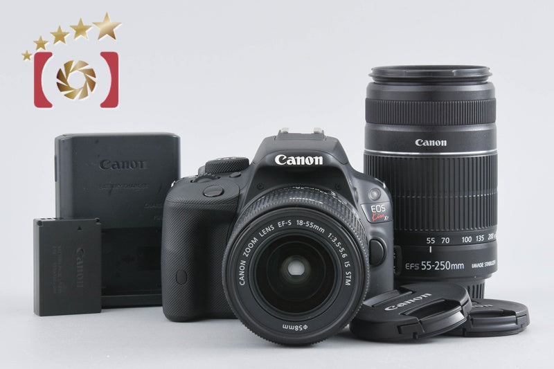 [Used] Canon EOS Kiss X7 Double Zoom Kit Black