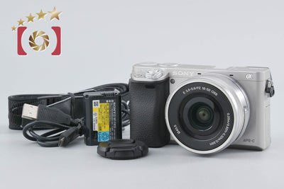 【中古】SONY ソニー α6000 ILCE-6000 シルバー パワーズームレンズキット