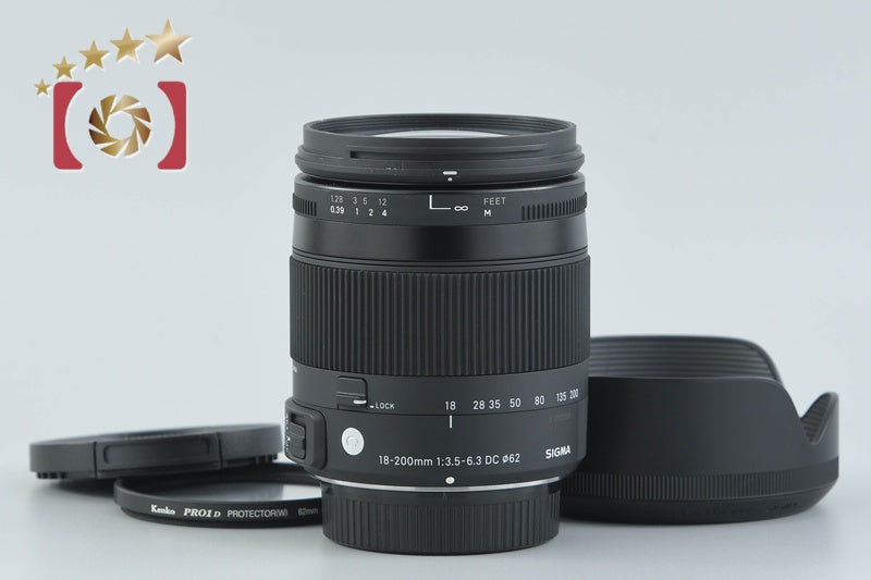 【中古】SIGMA シグマ 18-200mm f/3.5-6.3 DC OS HSM Contemporary ニコン用
