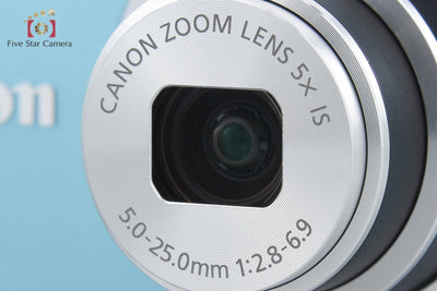 【中古】Canon キヤノン PowerShot A2400 IS ブルー コンパクトデジタルカメラ