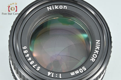 【中古】Nikon ニコン Ai-S NIKKOR 50mm f/1.4