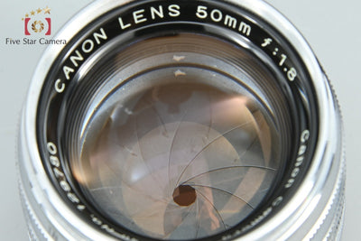 [Used] Canon 50mm f/1.8 Silver Lens Barrel L39 Leica Screw Mount