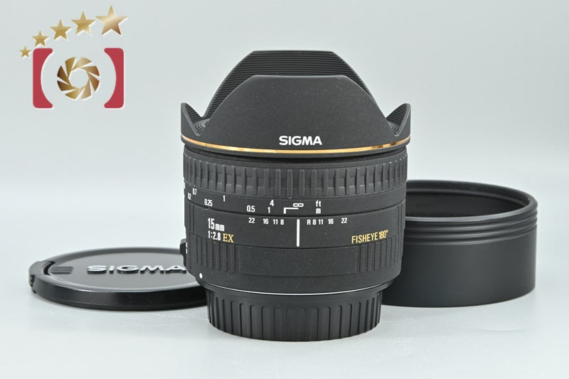 【中古】SIGMA シグマ 15mm f/2.8 EX FISHEYE キャノン用