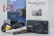 Used: Canon PowerShot SX210 IS Black Compact Digital Camera with Original Box
