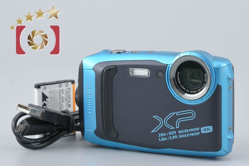 [Used] FUJIFILM FinePix XP140 Sky Blue Compact Digital Camera