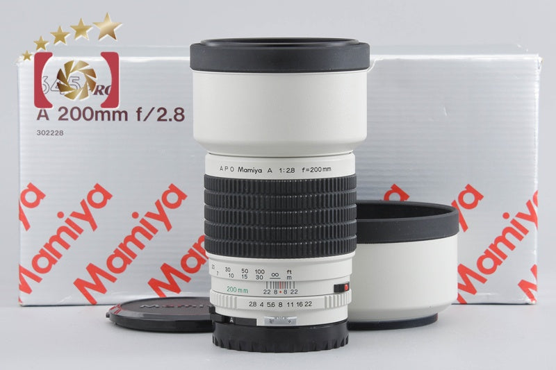 【中古】Mamiya マミヤ APO A 200mm f/2.8 645用 元箱付き