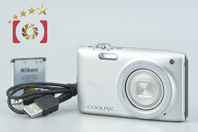 [Used] Nikon COOLPIX S2700 Silver Compact Digital Camera
