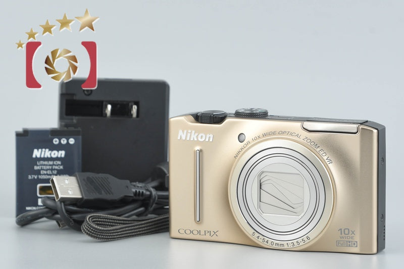 【中古】Nikon ニコン COOLPIX S8100 プレシャスゴールド コンパクトデジタルカメラ