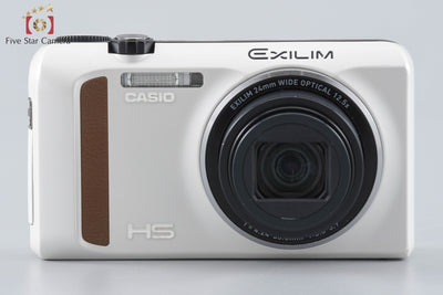 Used Casio HIGH SPEED EXILIM EX-ZR400 White Compact Digital Camera
