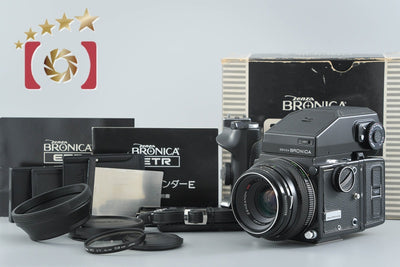 【中古】ZENZA BRONICA ゼンザブロニカ ETR + ZENZANON MC 75mm f/2.8 元箱付き