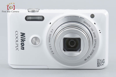[Used] Nikon COOLPIX S6900 Natural White Compact Digital Camera with Original Box