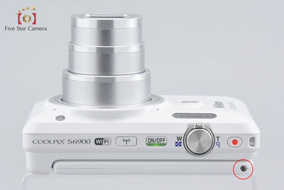 [Used] Nikon COOLPIX S6900 Natural White Compact Digital Camera with Original Box