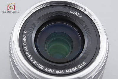 [Used] Panasonic LUMIX G VARIO 35-100mm f/4-5.6 ASPH. MEGA O.I.S. H-FS35100 Silver
