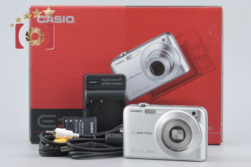 [Used] Casio EXILIM ZOOM EX-Z1050 Silver Compact Digital Camera with Original Box