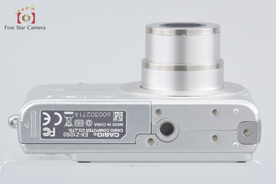 【中古】Casio カシオ EXILIM ZOOM EX-Z1050 シルバー コンパクトデジタルカメラ 元箱付き