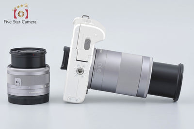 [Used] Canon EOS Kiss M Double Zoom Kit White - Very Low Shutter Count