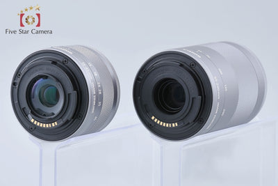 [Used] Canon EOS Kiss M Double Zoom Kit White - Very Low Shutter Count