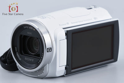 [Used] SONY Handycam HDR-CX675 White Digital Video Camera