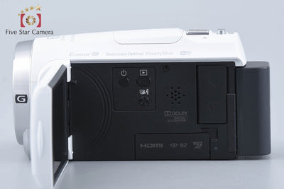 [Used] SONY Handycam HDR-CX675 White Digital Video Camera