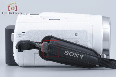 [Used] SONY Handycam HDR-CX675 White Digital Video Camera