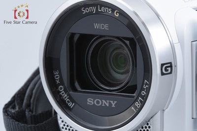 [Used] SONY Handycam HDR-CX675 White Digital Video Camera