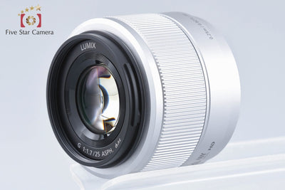 【中古】Panasonic パナソニック LUMIX G 25mm f/1.7 ASPH. H-H025 シルバー