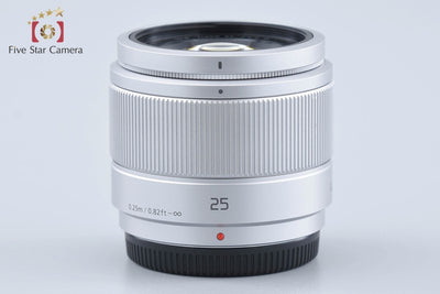 【中古】Panasonic パナソニック LUMIX G 25mm f/1.7 ASPH. H-H025 シルバー