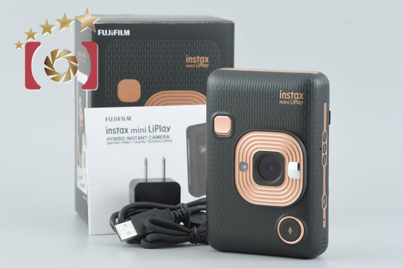 [Used] FUJIFILM FujiFilm instax mini LiPlay Elegant Black Instant Camera with original box
