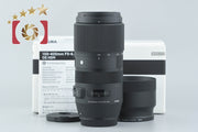 【中古】SIGMA シグマ 100-400mm f/5-6.3 DG OS HSM Contemporary キヤノン用 元箱付き