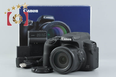 [Used] Canon PowerShot SX70 HS Black Compact Digital Camera with Original Box