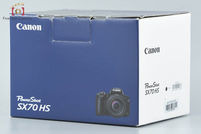 [Used] Canon PowerShot SX70 HS Black Compact Digital Camera with Original Box