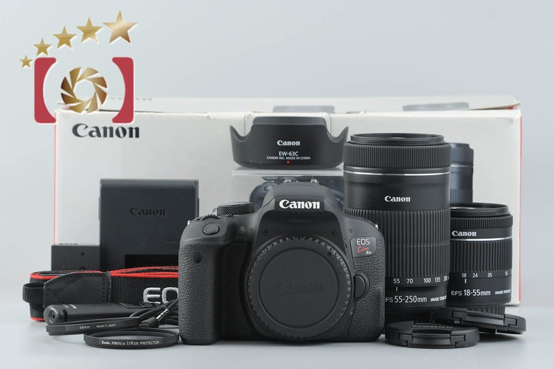 [Used] Canon EOS Kiss X9i Double Zoom Kit - Low Shutter Count, Original Box Included