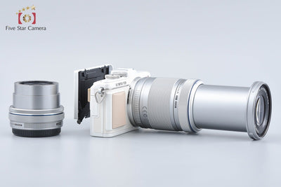【中古】OLYMPUS オリンパス PEN Lite E-PL7 EZ ダブルズームキット ホワイト シャッター回数僅少