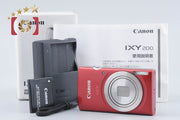 [Used] Canon IXY 200 Red Compact Digital Camera with Original Box