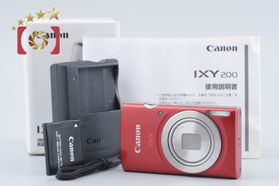 [Used] Canon IXY 200 Red Compact Digital Camera with Original Box