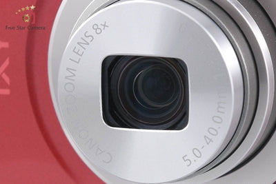 [Used] Canon IXY 200 Red Compact Digital Camera with Original Box
