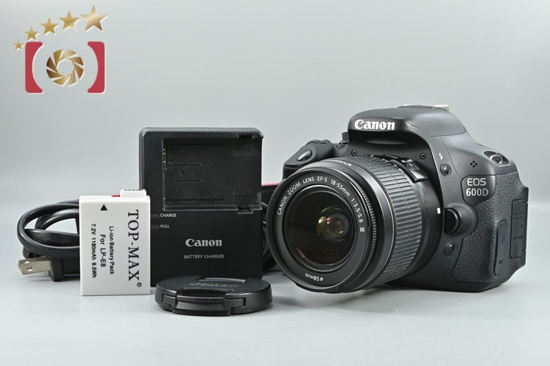 [Used] Canon EOS 600D + EF-S 18-55mm f/3.5-5.6 III