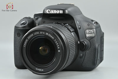 [Used] Canon EOS 600D + EF-S 18-55mm f/3.5-5.6 III