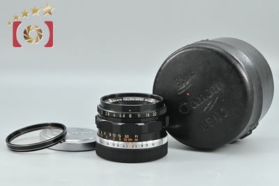 【中古】Canon キヤノン 35mm f/2 L39 ライカスクリューマウント