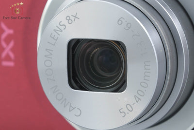 [Used] Canon IXY 120 Red Compact Digital Camera with Original Box