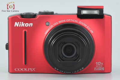 【Used】Nikon COOLPIX S8100 Flash Red Compact Digital Camera