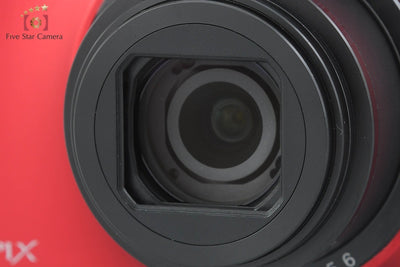 【Used】Nikon COOLPIX S8100 Flash Red Compact Digital Camera