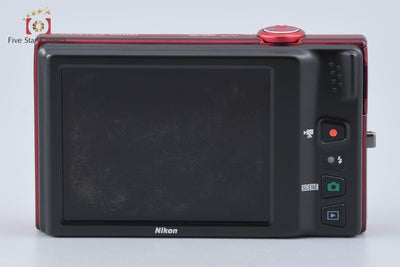[Used] Nikon COOLPIX S6100 Super Red Compact Digital Camera
