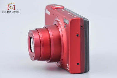 [Used] Nikon COOLPIX S6100 Super Red Compact Digital Camera