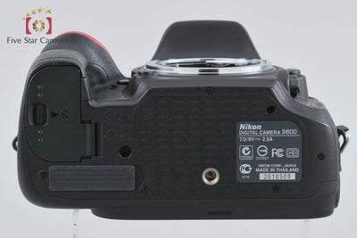 [Used] Nikon D600 Digital SLR Camera