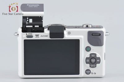 【中古】Panasonic パナソニック LUMIX DMC-GF2 ホワイト + LUMIX G VARIO 14-42mm f/3.5-5.6 ASPH. MEGA O.I.S. H-FS014042